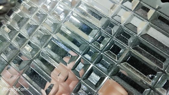 Bahkan Kaca Ukir Pasir SGCC 300x300mm Artistik Permukaan