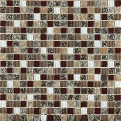 Batu Bata Kaca Persegi Panjang 4x4 4mm Mosaik Tahan Suhu