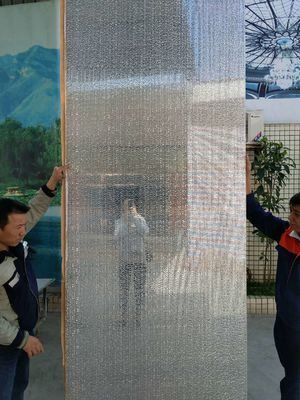 Struktur Padat Frosted Tembus 6mm Glass Block Bricks