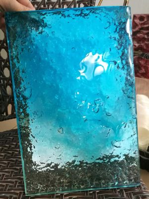 Jendela Kilnforming Kaca Menyatu Dekoratif 1220x1830mm