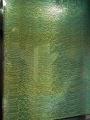Kristal Padat 190X190mm 12mm Batu Bata Blok Kaca Dengan Rangka Baja