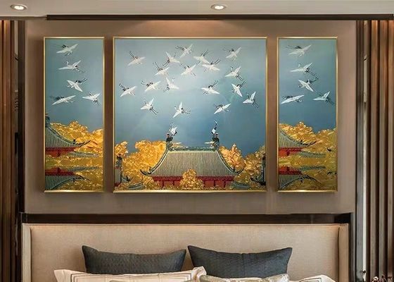 Panel Kaca Berwarna ISO9001 Temperable 10mm yang Artistik