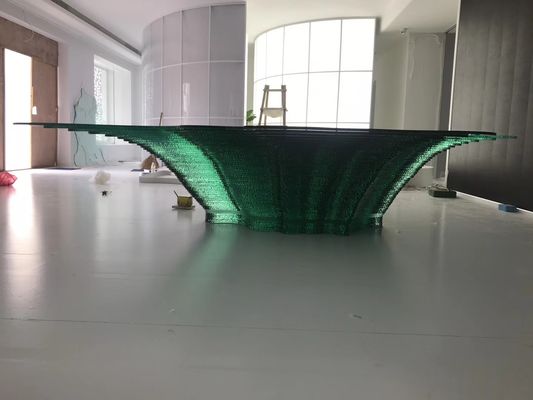 Karya Seni Tahan Api Kaca Berbentuk Monolitik Tidak Teratur