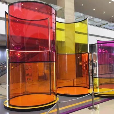 Warna-warni Atap Plafon Pembagi Pvb Kaca Laminasi Dikeraskan