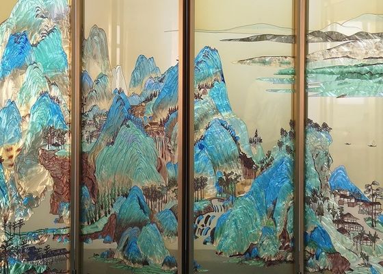 Mural Layar Bergaya 3D 2440x1830mm Paint Glass Splashback