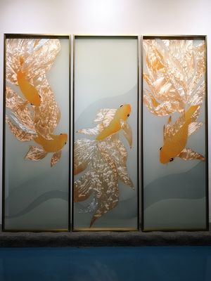 Mural Layar Bergaya 3D 2440x1830mm Paint Glass Splashback