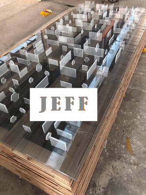 Artistik Interior Fabrikasi Kaca Terisolasi Laminasi 9A 2mm