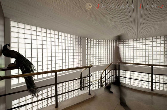 Arsitektur Cloudy Solid 50mm 8x8x4 Clear Glass Wall Brick