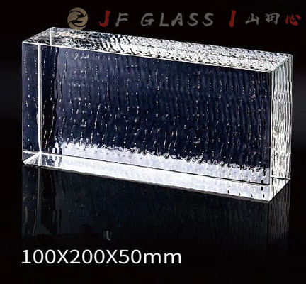 Perkerasan Pegangan Pegangan Float Hotel Clear 6x8 Glass Block