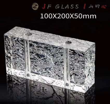 Perkerasan Pegangan Pegangan Float Hotel Clear 6x8 Glass Block