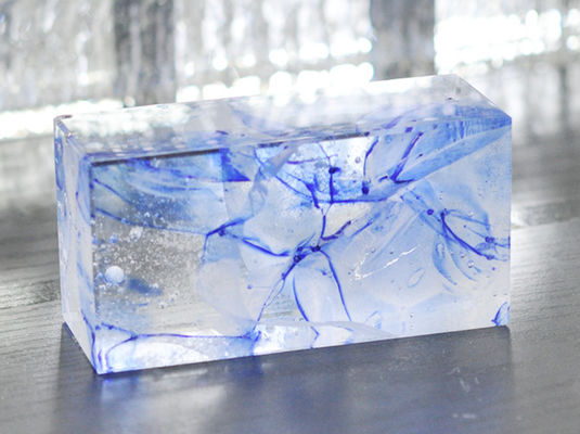 Perkerasan Pegangan Pegangan Float Hotel Clear 6x8 Glass Block