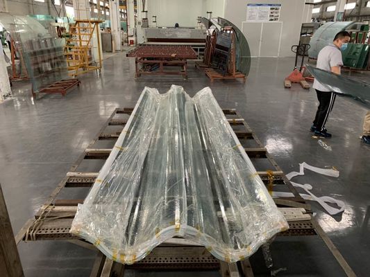 Perlindungan UV Kaca Berbentuk Tidak Teratur PVB Skylight Tinggi