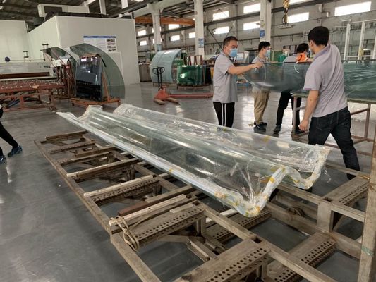 Perlindungan UV Kaca Berbentuk Tidak Teratur PVB Skylight Tinggi