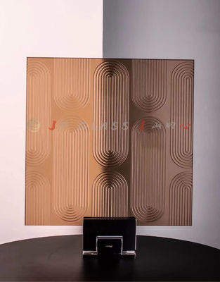 Panel Kaca Standar 19mm Laminasi Coklat Berwarna-warni