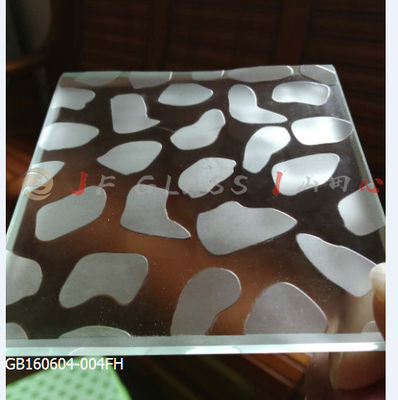 Kaca Kandang Mandi EN12150-1 5MM Asam Datar Terukir
