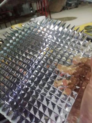Tekstur Permukaan Sandblasting 10MM Sand Carved Glass