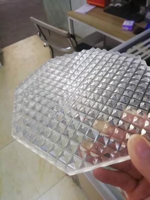 Tekstur Permukaan Sandblasting 10MM Sand Carved Glass