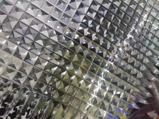 Tekstur Permukaan Sandblasting 10MM Sand Carved Glass