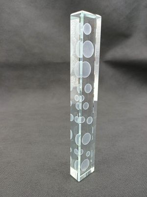 Pencahayaan Kaca Terukir Laser Tiga Dimensi 12mm
