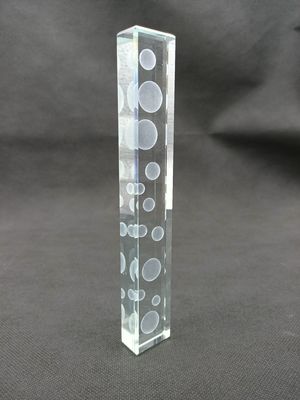 Pencahayaan Kaca Terukir Laser Tiga Dimensi 12mm