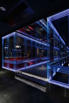 Interior Club KTV Wall CCC 8mm Laser Engraved Crystal Glass