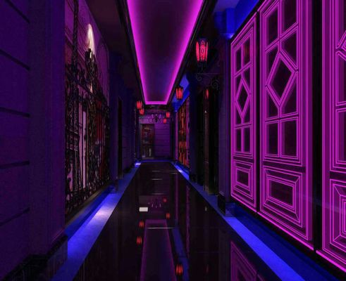 Interior Club KTV Wall CCC 8mm Laser Engraved Crystal Glass
