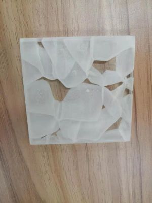 Cloudy Jade Opaque Acid Terukir 19mm Glass Block Bricks