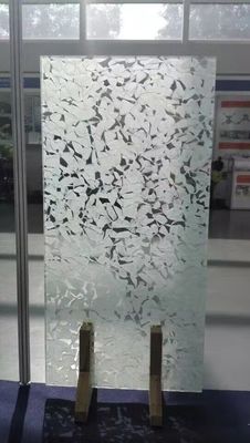 Cloudy Jade Opaque Acid Terukir 19mm Glass Block Bricks