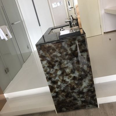 Panel Kaca Berwarna 19mm Acidproof Furniture Hotel
