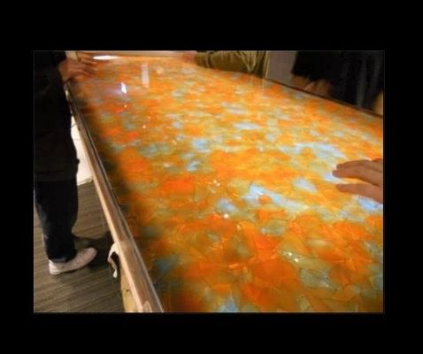 Panel Kaca Berwarna 19mm Acidproof Furniture Hotel