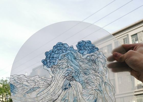 Gambar Burung Cetak Digital Panel Kaca Berwarna 8mm Berenamel