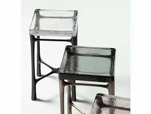 Furnitur Datar Bergaya SGS Sandblast Sand Carved Glass