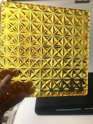 Seni Ukir Kerajinan Kaca Patri CNC 10mm Dispersal Rendah