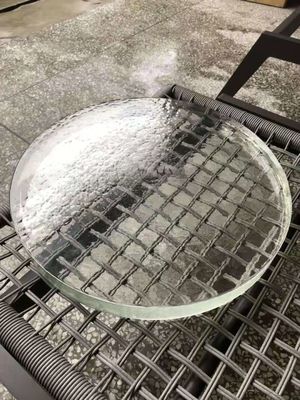 Meja Kaca Kristal Bulat Tebal Clea K9 SGS