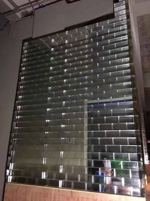 Dinding Lantai Isolasi Panas 2 Inch Lattice Clear Glass Brick Tiles