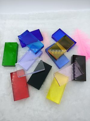 Partisi Warna-warni Padat Tahan Debu 80mm Kaca Blok Batu Bata