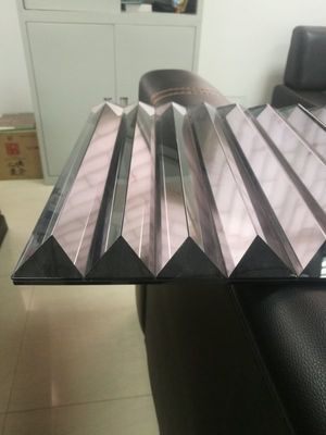Kerajinan Panel Stained Zinc Mirror 8mm Berpola Modern