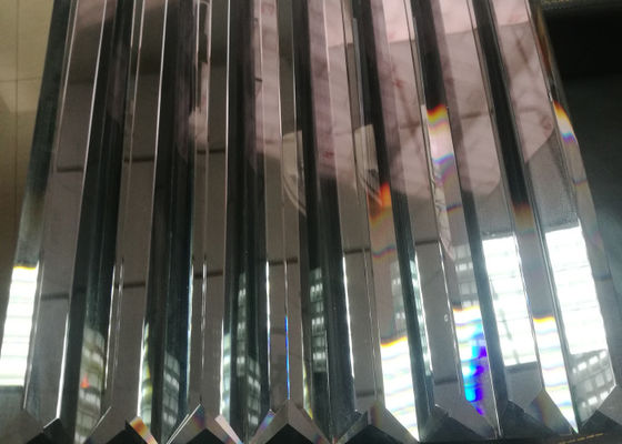 Kerajinan Panel Stained Zinc Mirror 8mm Berpola Modern