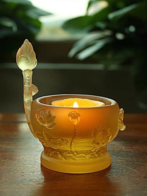 Lucky Feng Shui Ornamen Bola Kristal 40mm Transparan
