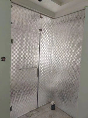 Partisi Layar Ultra Clear 12mm Decorative Fused Glass