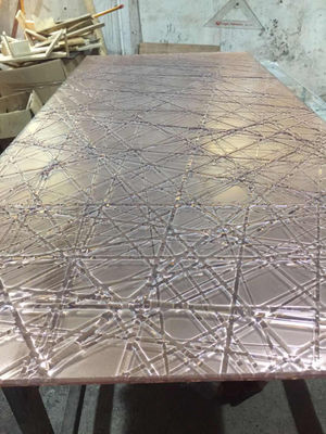 Partisi Layar Ultra Clear 12mm Decorative Fused Glass