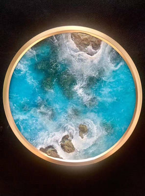 Gambar Mural Dalam Ruangan 10mm SGCC Decorative Fused Glass