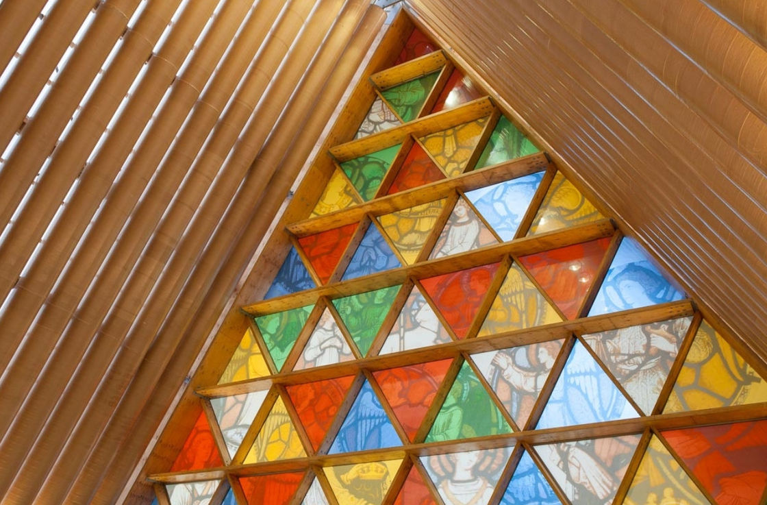 Jendela Warna Jelas Keramik Frit 12mm Kaca Dinding Mural